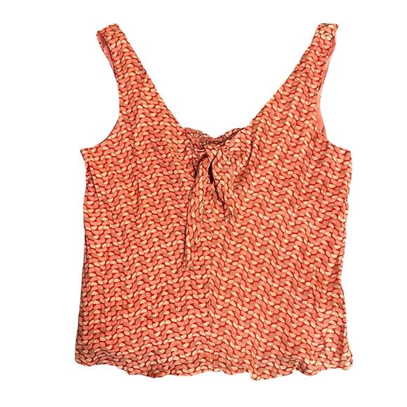 Anthropologie Maeve Verna Tie Front Tank Top Size Medium - Picture 3 of 8